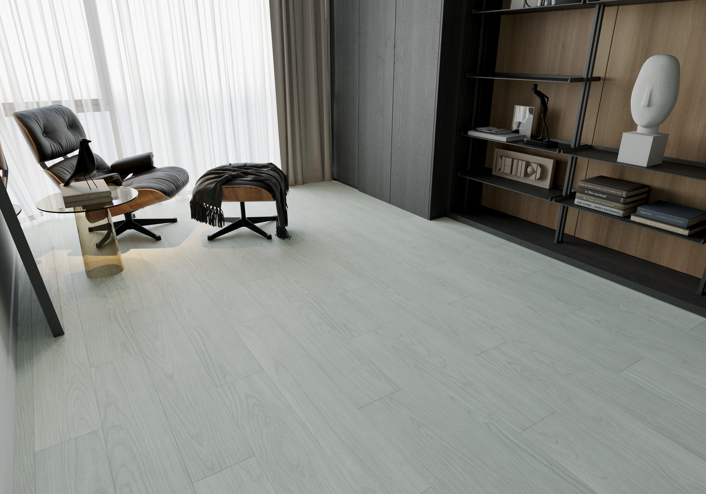 Кварцвиниловая плитка Art East клеевая Art Tile Hit Клён Сугари 756-AT 914,4×152,4×2,5 фото в интерьере